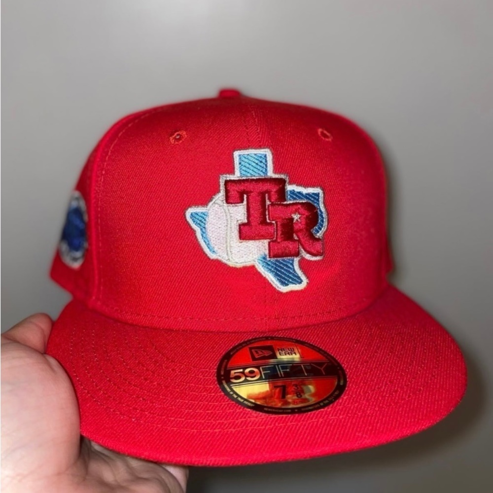 Myfitteds pain killer pack Tylenol Texas rangers size 7 3/8 brand new very rare